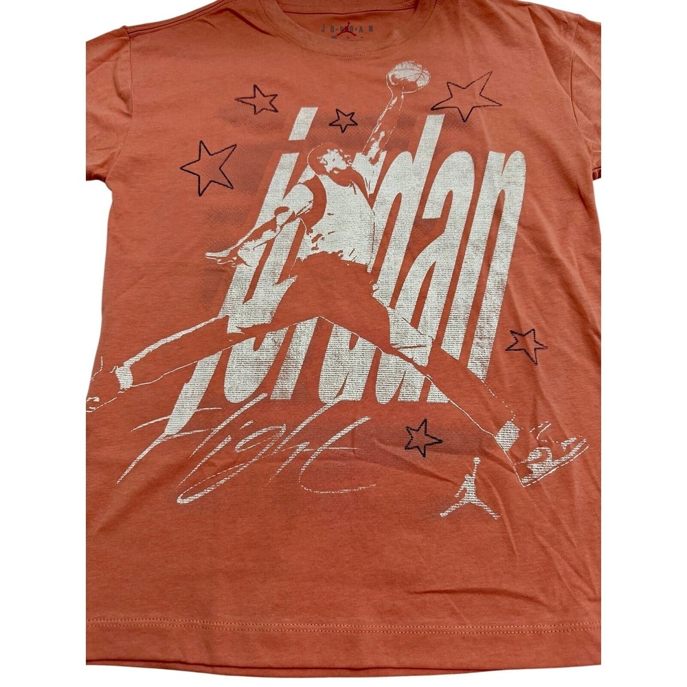 Jordan girls Tshirt new with tags size medium Orange basketball streetwear - Picture 2 of 4